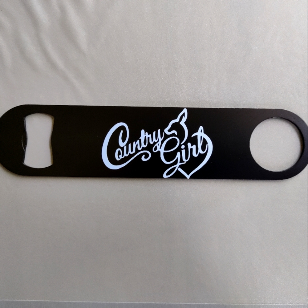 Country Girl Stainless Steel Bottle Opener